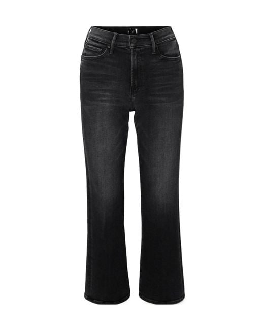 Mother Black Slightly Flared Jeans