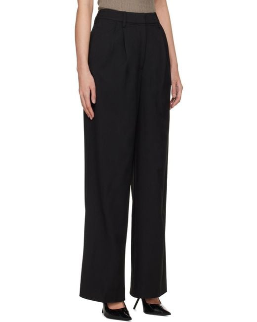 Beaufille Black Casual Pants With Waist And Loop Straps