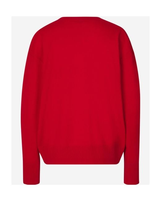 Stella McCartney Red Long-Sleeved Sweater