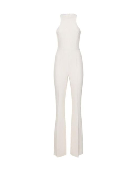 Michael Kors White Stretch Sleeveless Jumpsuit