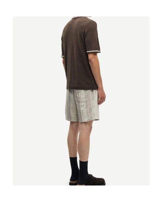Samsøe & Samsøe Green Samsøe Samsøe Sapedro Textured Polo Shirt for men