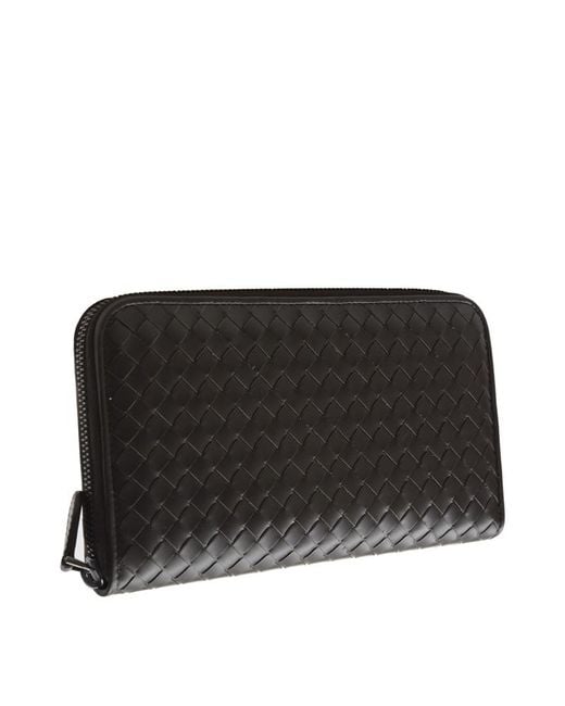 Bottega Veneta Black Long Purse for men