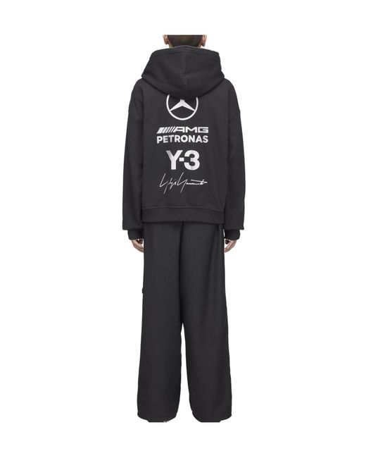 Y-3 Blue Minimal Zip-Up Hoodie for men