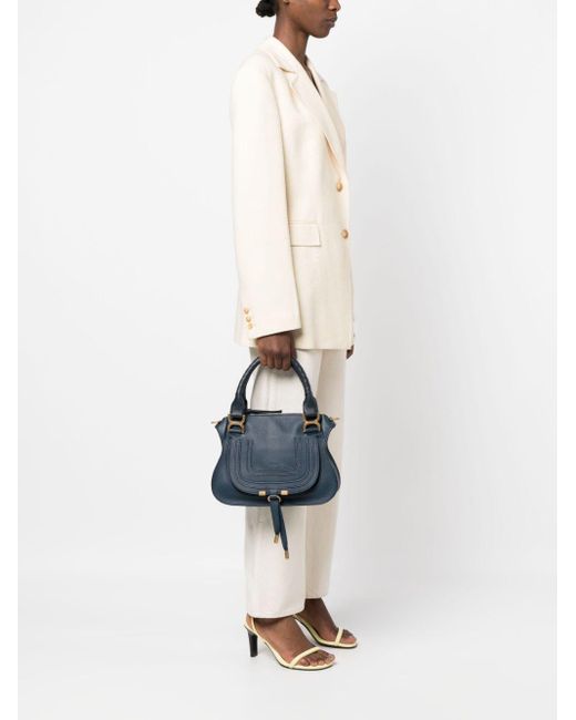 Chloé Blue Chloé Marcie Small Tote Bag