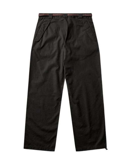 Roa Black Centipede Belted Wide-Leg Pants for men