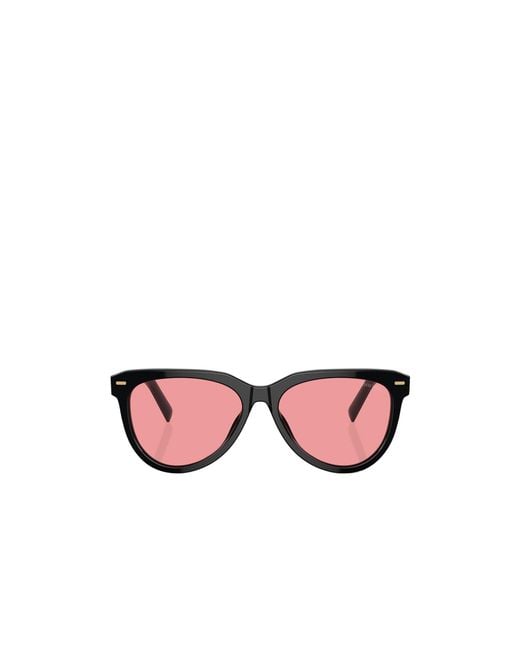 Miu Miu Pink Eyewear Pilot Frame Full Rim Sunglasses