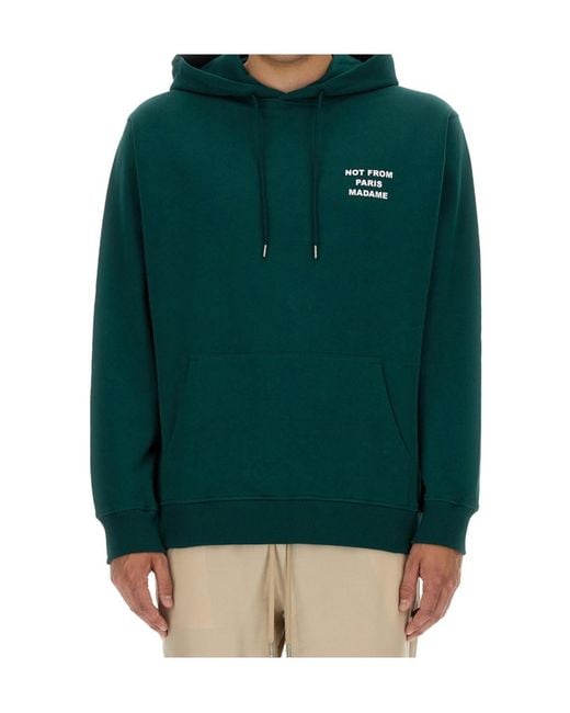 Drole de Monsieur Green Long-Sleeved Sweater for men