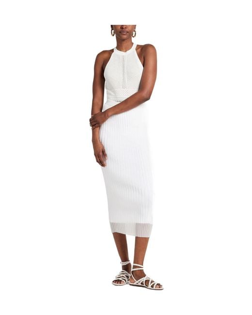 Sportmax White Midi Skirt