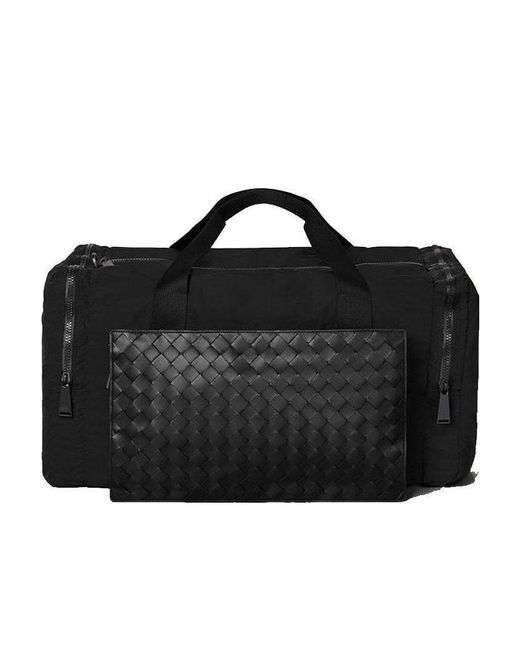 Bottega Veneta Black Medium Travel Bag for men