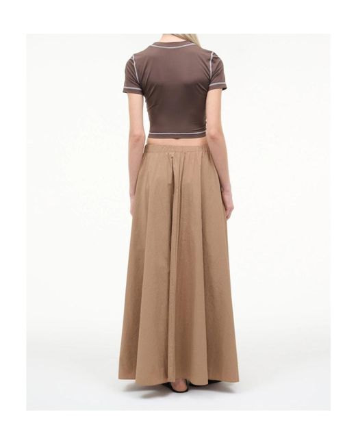 Staud Natural Eden Maxi Skirt Desert
