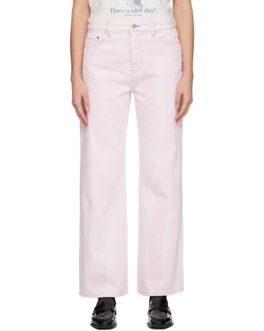 Ganni Multicolor Washed Izey Jeans
