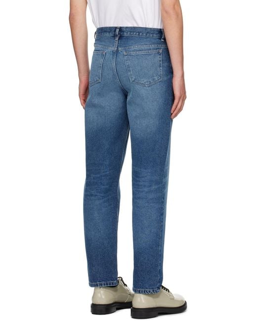 A.P.C. Blue Martin Straight Leg Jeans for men