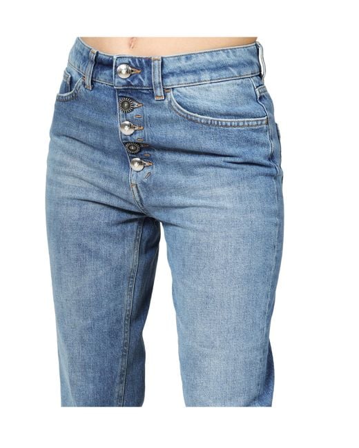 Dondup Blue Koons Straight-Leg Jeans