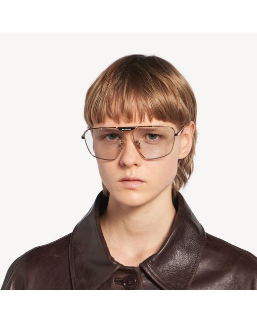 Balenciaga Natural Tag 2.0 Navigator Sunglasses for men