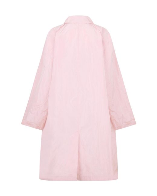 Prada Pink Minimalist Trench Coat