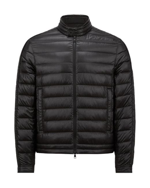 Moncler Black Jacobus Zip-Up Padded Jacket for men