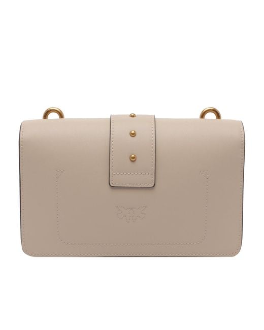 Pinko Natural Love Birds Chain-Linked Shoulder Bag