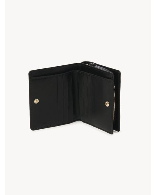 Chloé Black Chloé Sense Compact Bi-Fold Wallet