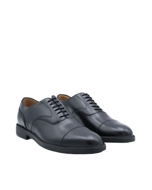 Church's Blue Pointed Toe Lace-Up Shoes for men