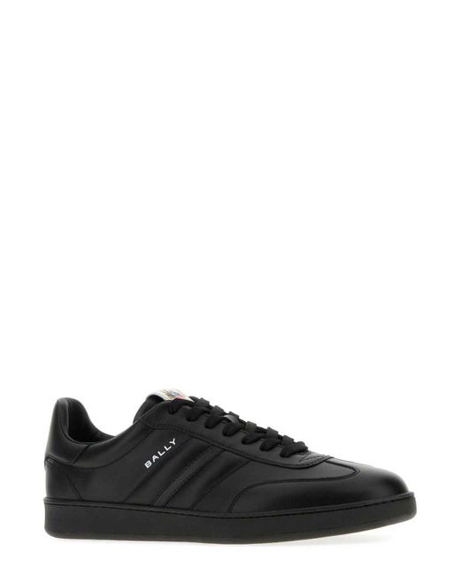 Bally Black Retro Crest Lace-Up Sneakers for men