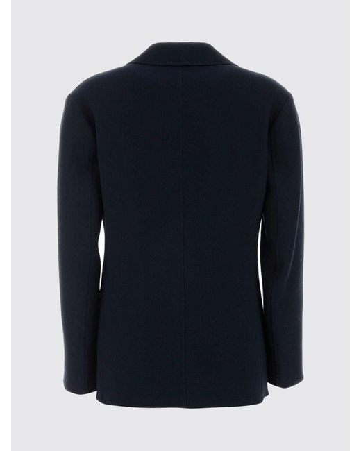 Max Mara Blue 'S Single-Breasted Blazer