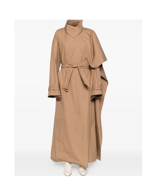 Entire studios Natural Belted Oversized Coat