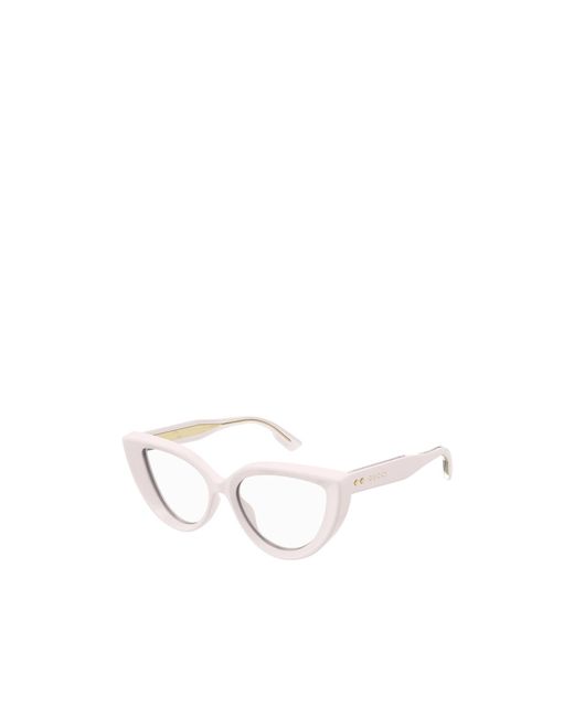 Gucci White Eyewear Cat-Eye Frame Glasses