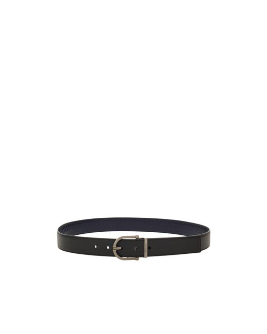 Ferragamo White Double-Sided Adjustable Belt for men