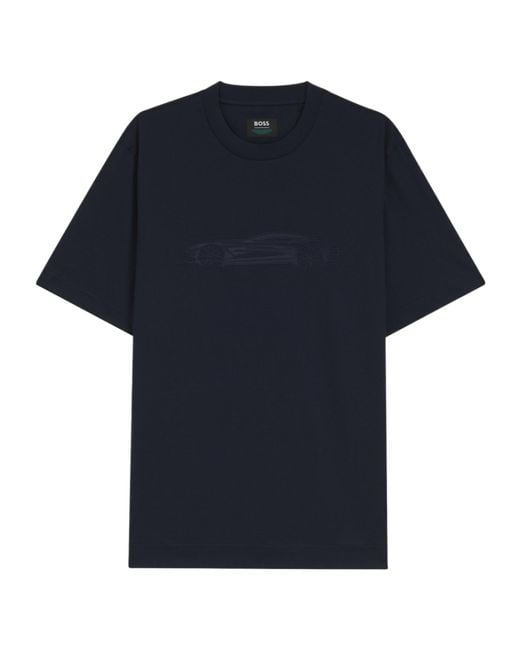 Boss Blue Boss X Aston Martin Crewneck T-Shirt for men