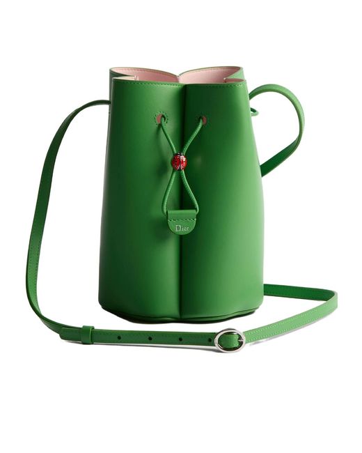 Dior Green Petit Trèfle Mini Bucket Bag