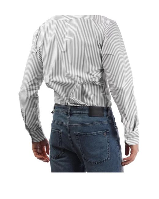 Boss Gray Oxford Shirt for men