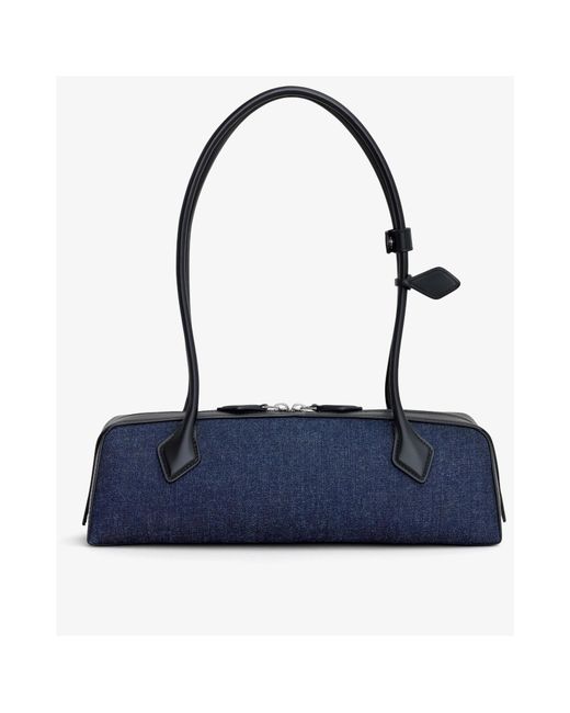 Alaïa Blue Alaïa Le Teckel Medium Shoulder Bag