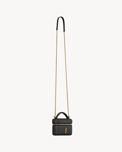 Saint Laurent Black Gaby Micro Vanity Bag
