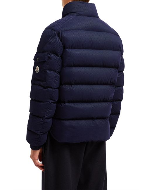 Moncler Blue Lule Short Puffer Jacket for men