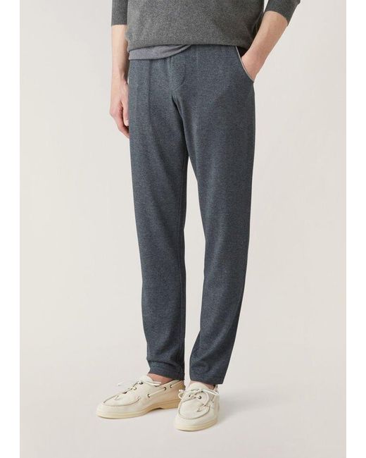 Loro Piana Blue Drawstring-Waist Track Pants for men