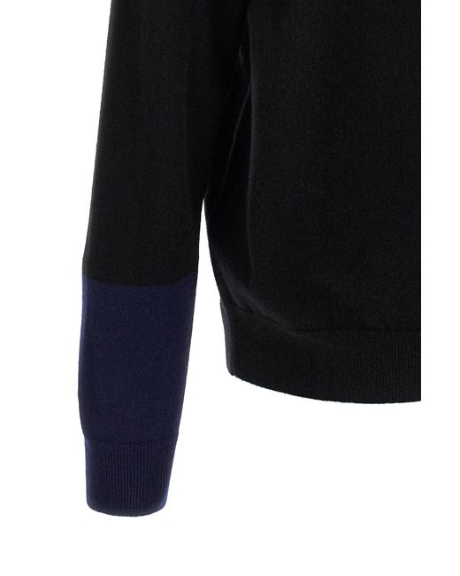 Comme des Garçons Black Long-Sleeve Knit Cardigan for men