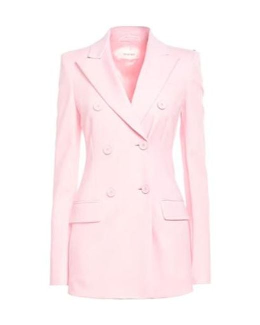 Sportmax Pink Classic Double-Breasted Blazer