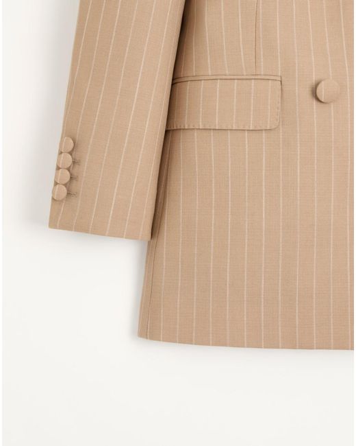 Valentino Natural Faded Pinstripe Jacket