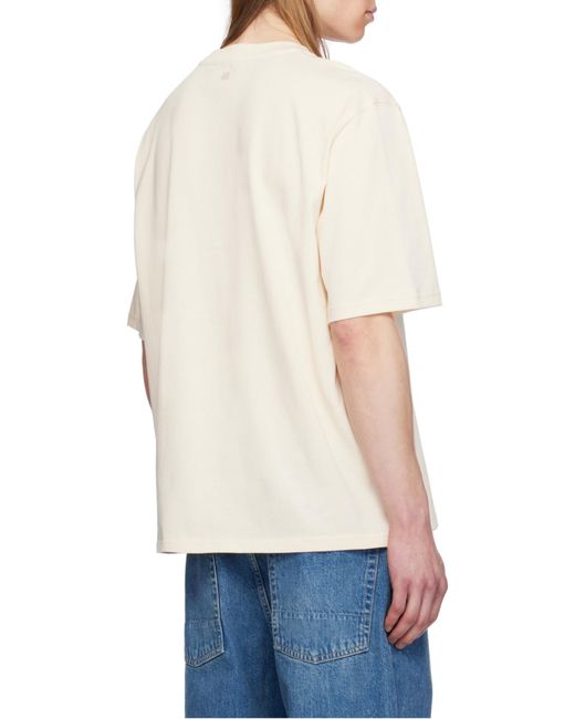 AMI Natural Logo Patch Crewneck T-Shirt for men