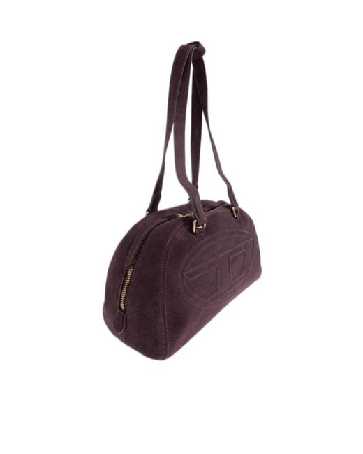 DIESEL Purple Oval D 1Dr Dome Shoulder Bag for men