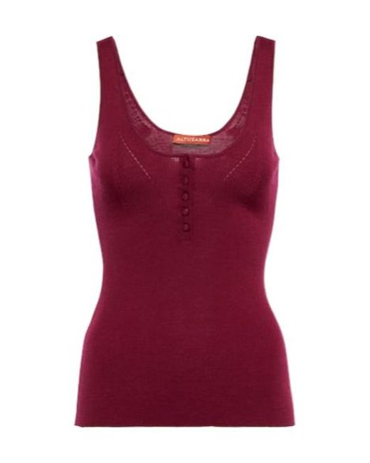 Altuzarra Red Knitted Vest