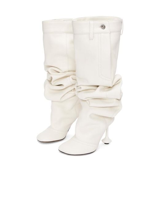 Loewe White Toy Over The Knee Boot