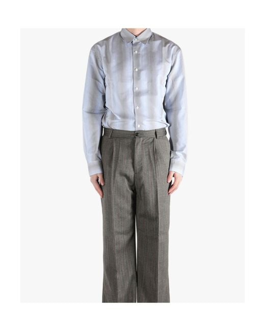 Dries Van Noten Blue Caper Shirt for men