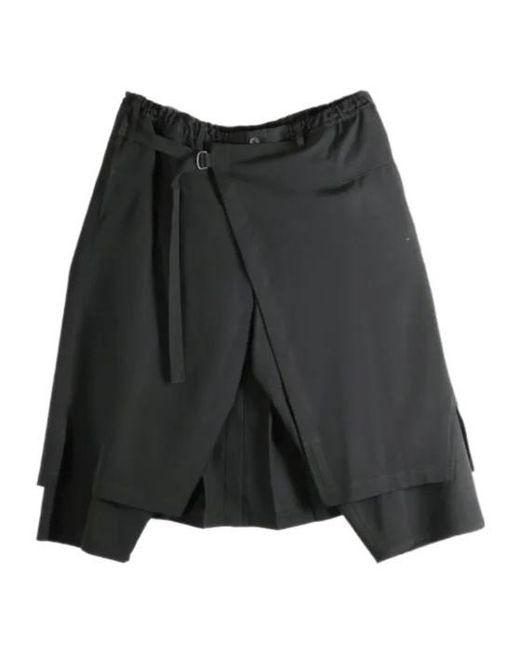 Yohji Yamamoto Black Standard Wrap Pants for men