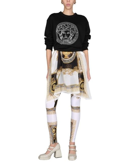 Versace Black Medusa Head-Printed Crewneck Sweatshirt