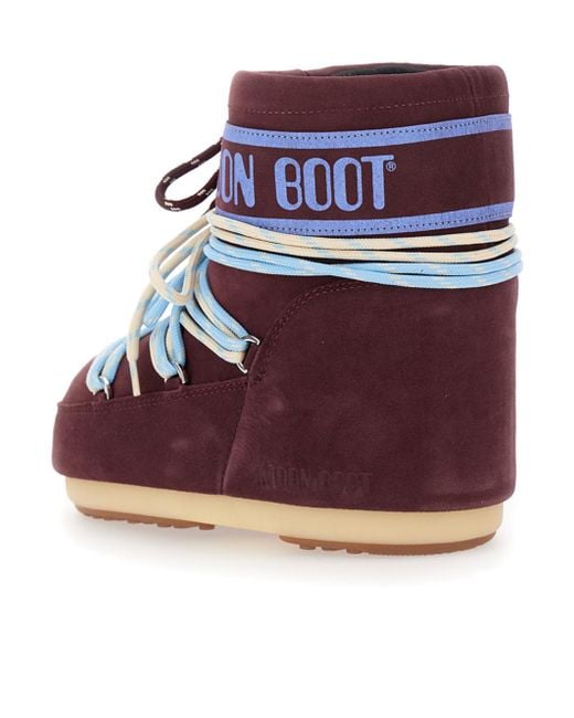 Moon Boot Red Icon Low Snow Boots for men