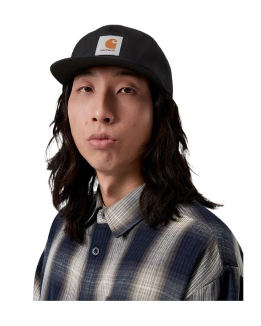 Carhartt Black Adair Logo Baseball Cap for men