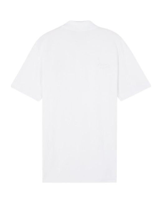 Maison Kitsuné White Maison Kitsuné Handwriting Comfort Polo Shirt for men