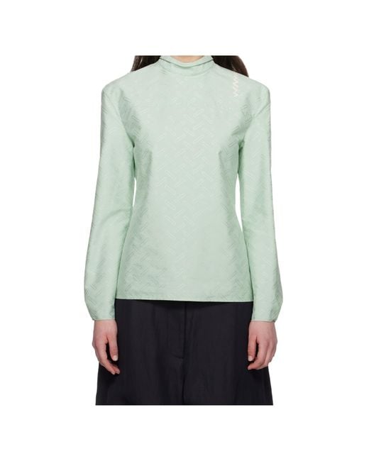 Marni Green Jacquard Shirt
