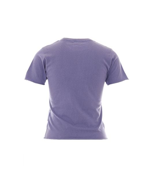 Auralee Purple Short-Sleeved T-Shirt